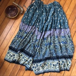 Patterned cottagecore skirt